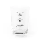 風の声を聴けのposition of 100（モノクロ） Water Glass :front
