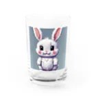 kido_kunのふわふわウサギ グラス前面