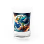 podotataのマグニフィセント地球 Water Glass :front