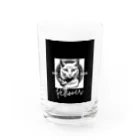 SERIY_SHOPの勇敢な猫戦士 Water Glass :front