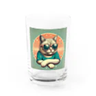 CECIL1602のサングラスをかけた猫 Water Glass :front