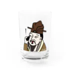 B-catのだじゃれ偉人シリーズ「孟子」 Water Glass :front