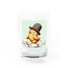 「動物ミリ屋」のピヨピヨ歩きましょ Water Glass :front