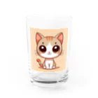 yos-1292583のねこニコばん Water Glass :front