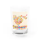 Happiness Home Marketのハートフルフル Water Glass :front