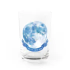 月蝕雑貨のブルームーン Water Glass :front
