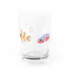 栗坊屋の幼魚だから小さいよ Water Glass :front