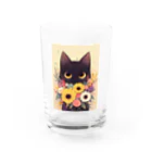 AQUAMETAVERSEの花束を猫に　Hime  253 Water Glass :front