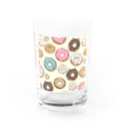 パキュラSHOPのドーナツ、時々ネコドーナツ Water Glass :front