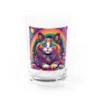 catsのアート猫 Water Glass :front