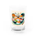 toto444のかわいいお寿司🍣 Water Glass :front