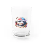 OCEAN_HUNTERのお絵描き途中に居眠りペンちゃん Water Glass :front