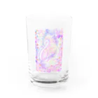 ちゃすみんwith Dragon&Angelの舞桜aqua(クリア) Water Glass :front