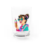 90'sタイムスリップ文具店の90'sアイス少女① Water Glass :front