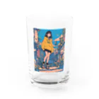 Kazuya Satoの昭和テイストカラフルPOPガーリー Water Glass :front