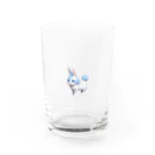 ko_858585のウサギ猫：ブルー グラス前面