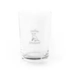 Daidaiのイタグレシルエットグッズ Water Glass :front