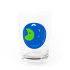 ウサネコ38の月と地球 Water Glass :front