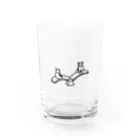 eugorameniwaの猫のシーソー Water Glass :front