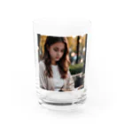 uho_uhoの読書している少女 Water Glass :front