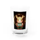 にーちゃんのパーテンダー修行のチンチラねずみの『にぃちゃん』🐭① Water Glass :front