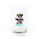 kazu_gのスケボーのない人生なんて!(パンダ)濃色用 Water Glass :front