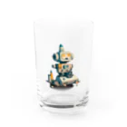 mirinconixのいろいろと四角いレトロなガラクタロボットくん Water Glass :front