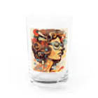 Grazing Wombatのfunky Lady 60's style Water Glass :front