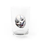 【ホラー専門店】ジルショップの不気味な道化師の仮面 Water Glass :front