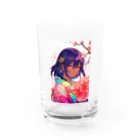 makun6027のオリジナルキャラ「橘美麗」グッズ　その２ Water Glass :front