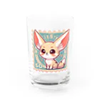 ゆうちゃんNFTいいねの耳長が可愛いフェネックちゃん Water Glass :front