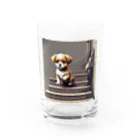 temtemの階段をおりる犬 Water Glass :front