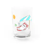 CrossArtのリゾートねこ Water Glass :front