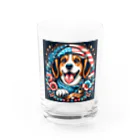 a.t.storeのアメリカンな犬 Water Glass :front