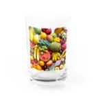 awesome_cのFruit salad フルーツサラダ Water Glass :front