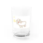 formalinmuimuiの8さいが描いた犬 Water Glass :front