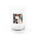 reon-5のストリート風の雰囲気が漂う犬のデザインです。 Water Glass :front