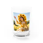 AQUAMETAVERSEのひまわり娘　クニちゃん　2496 Water Glass :front