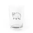 カツカレーのイワダヌキ（淡色） Water Glass :front