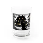 studio eizoの黒猫の思い (=^・^=) Water Glass :front