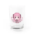 葉山そら　suzuri shopの聖桜ちゃん（カラフル） Water Glass :front