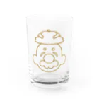 よしむらトリテおじさんのよしとりシルエット② Water Glass :front