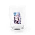 巫女スタぐらむの日本刀をもった美少女 Water Glass :front