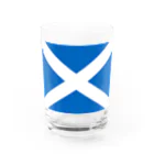 お絵かき屋さんのスコットランドの国旗 Water Glass :front