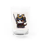 にゃんラボの武士にゃんこ Water Glass :front