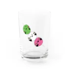 holly_birdsの【ばーず】シマエナガ団子 Water Glass :front