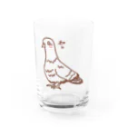 ムエックネの恋をした鳩 Water Glass :front