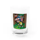 ゴルフバカイラストレーター野村タケオのNOM SHOPの森のトラブルショット Water Glass :front