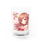 Japan-sakuraの桜の乙姫 Water Glass :front