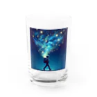 kok&foreverの星空を運ぶ夢想家 Water Glass :front